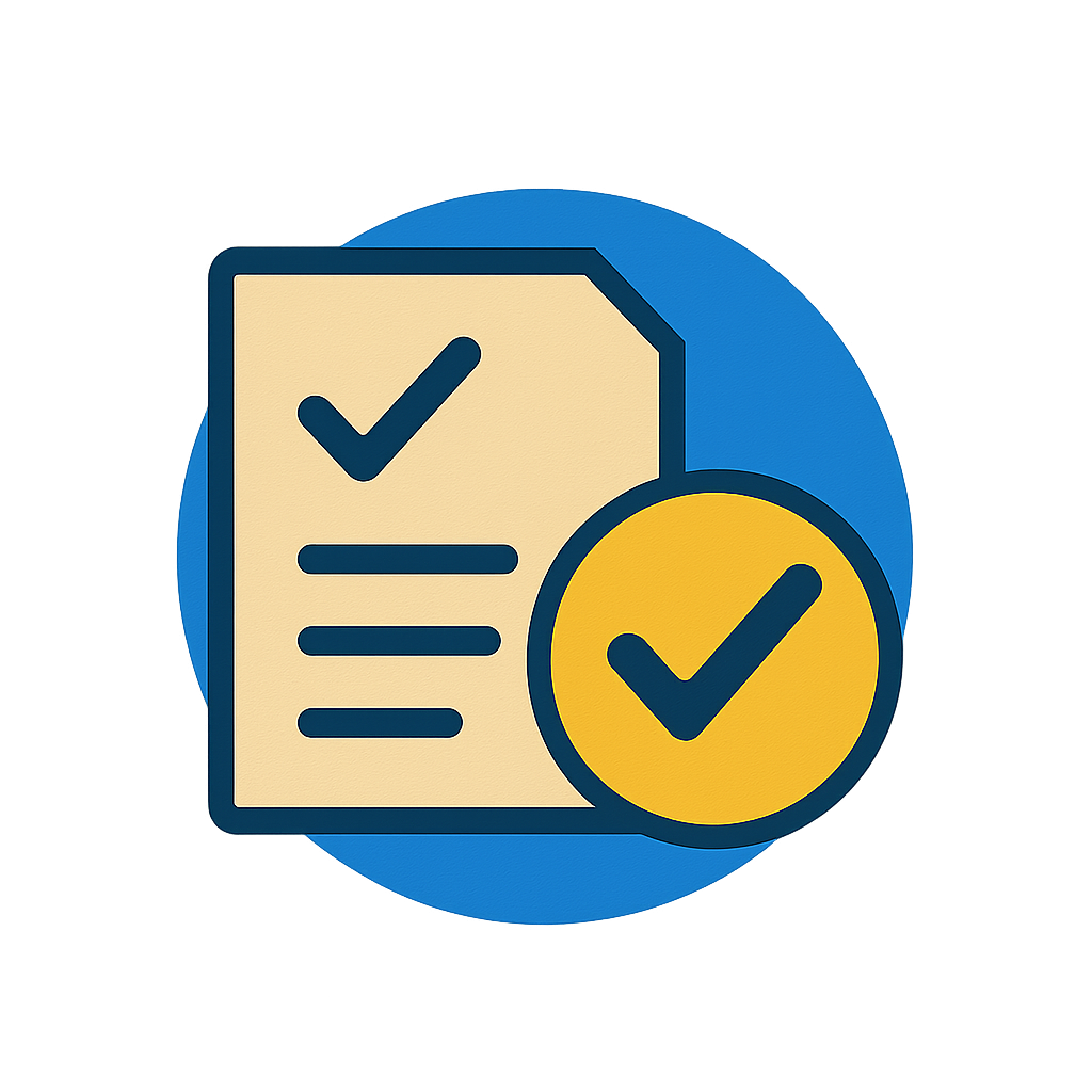 Pass the exam icon